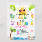 Goodbye School Hello Summer Invitation Fin de Scho (Devant)