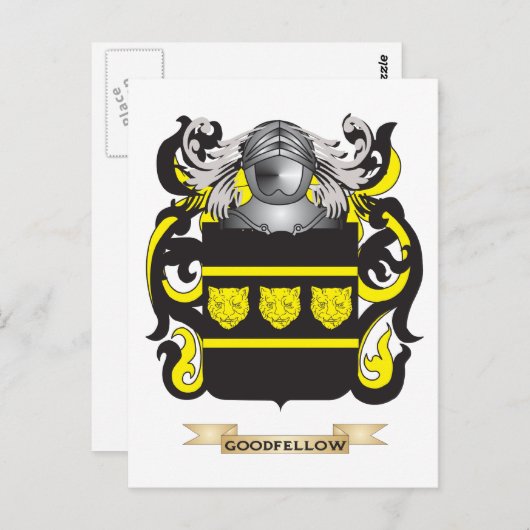 Goodco Coat of Arms (familiekust) Briefkaart (Voorkant / Achterkant)