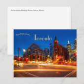 Gooderham Building Flatiron Building in Toronto Briefkaart (Voorkant / Achterkant)