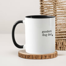 Goodest Dog Dad Custom Minimal Retro typemachine
