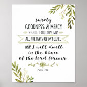 Goodness en Mercy zullen me zeker volgen. Poster (Voorkant)