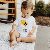 Goodnight Honey Bee Yellow Stars | Baby Bodysuit