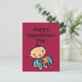 Goodnight kust Schattig Puppy in Blauwe Pyjama's Feestdagenkaart (Staand voorkant)