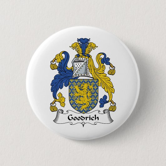 Goodrich Family Crest Ronde Button 5,7 Cm (Voorkant)