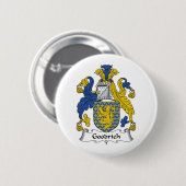 Goodrich Family Crest Ronde Button 5,7 Cm (Voorkant /achterkant)