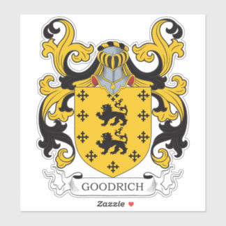 Goodrich Family Crest Sticker