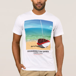 Goodrington Sands Devon vintage reisposter T-shirt