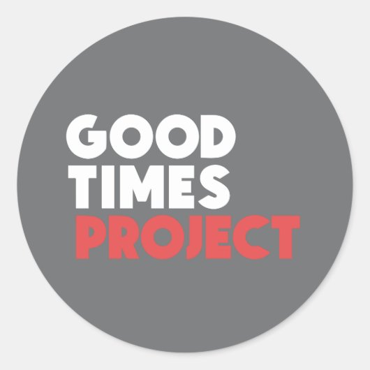 Goodtimes Project Stickers (Voorkant)