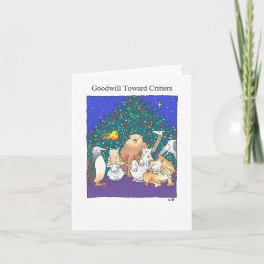 "Goodwill" Custom Christmas Card Feestdagen Kaart (Voorkant)