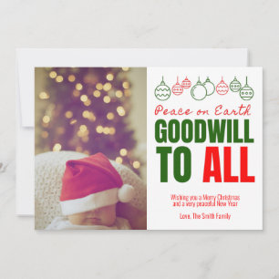 Goodwill voor alle fotokaarten feestdagenkaart