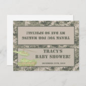 Goody Bag Topper ARMY ACU CamoFlag Digitale Camo Uitnodiging Briefkaart (Voorkant / Achterkant)