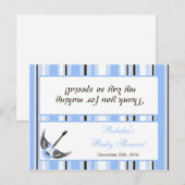 Goody Bag Topper Boy Blue Punk Rocker Gitaar Uitnodiging Briefkaart (Voorkant / Achterkant)