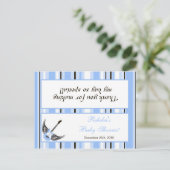 Goody Bag Topper Boy Blue Punk Rocker Gitaar Uitnodiging Briefkaart (Staand voorkant)