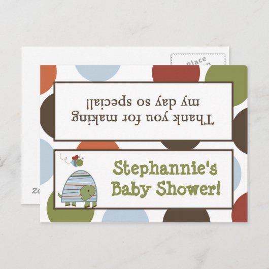 Goody Bag Topper Laguna Strand Schildpad Kikkervij Uitnodiging Briefkaart (Voorkant / Achterkant)