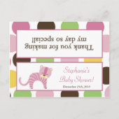 Goody Bag Topper Oerwoud Queen Tiger Safari Anima Uitnodiging Briefkaart (Voorkant)