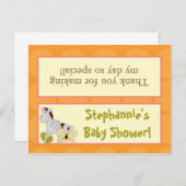 Goody Bag Topper Tropische Punch Meisje Oerwoud El Uitnodiging Briefkaart (Voorkant / Achterkant)