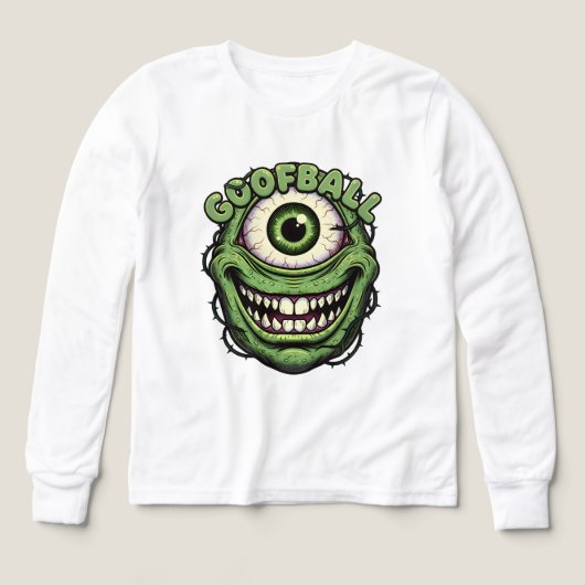 Goofball Monster Eye – Funny Creepy One-Eyed Carto (Motif recto)