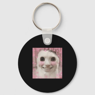 Goofy Ahh Cat Meme Dank Vervloekte Weirdcore Cring Sleutelhanger