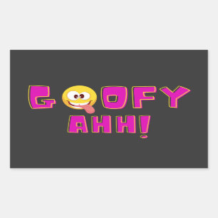 Goofy Ahh, goofy ahh sla, Rechthoekige Sticker