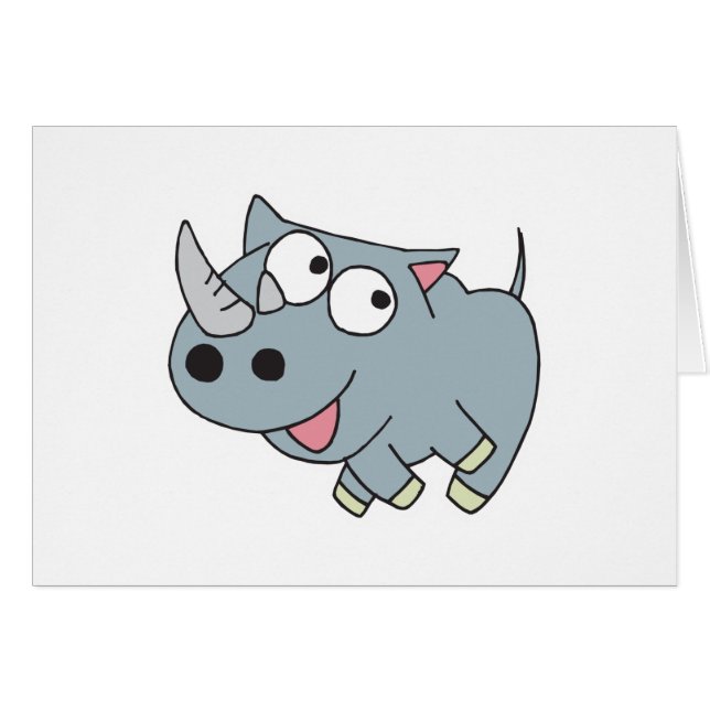 goofy baby rhino (Voorkant Horizontaal)