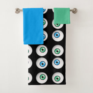 Goofy Blue et Green Eyeball Motif