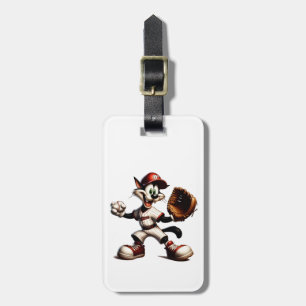 Goofy Cat honkbalwerper eindigt Bagagelabel