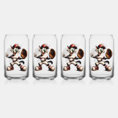 Goofy Cat honkbalwerper eindigt Blikvorm Glas (Voorkant)
