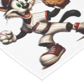 Goofy Cat honkbalwerper eindigt Korte Tafelloper (Hoek)