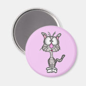Goofy Cat Magnet Magneet (Voorkant / Achterkant)