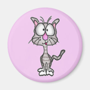 Goofy Cat Magnet Magneet