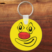 Goofy Clown Yellow Face Sleutelhanger (Voorkant)