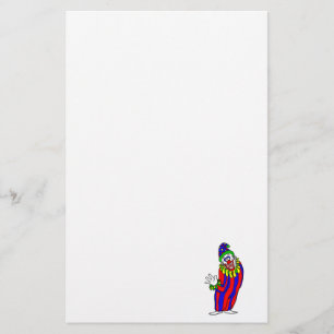 Goofy Colorful Clown Briefpapier
