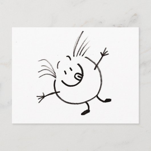 Goofy Doodle Guy Briefkaart (Voorkant)