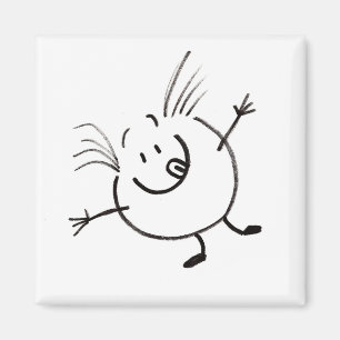 Goofy Doodle Guy Magnet Magneet
