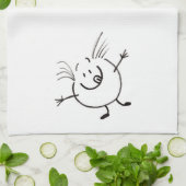 Goofy Doodle Guy Serviette de cuisine (Plié)