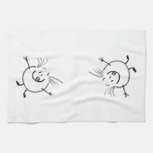 Goofy Doodle Guy Serviette de cuisine (Horizontal)