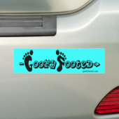 Goofy Footed Bumpersticker (blauw) (Op auto)