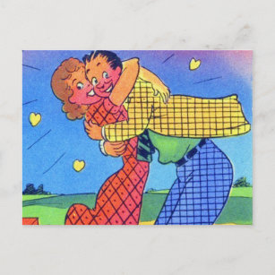 Goofy Gag Romance Carte postale Retro Vintage Kits