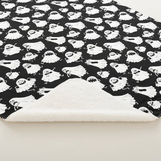 Goofy Ghosts Sherpa Blanket Sherpa Deken (3/4)