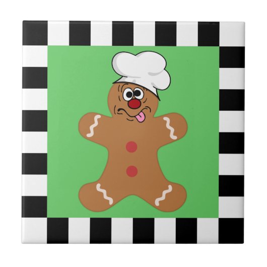 Goofy Gingerbrood Man Cookie Tegeltje (Voorkant)