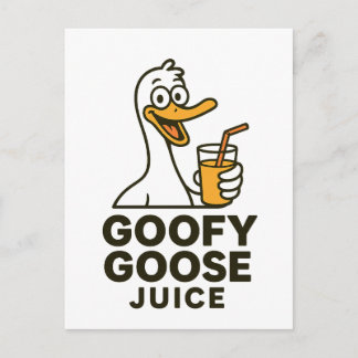 Goofy Goose Juice – Playful & Quirky Designs for F Briefkaart