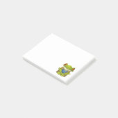 Goofy Little Meditating Green Tree Frog Post-it® Notes (Schuin)