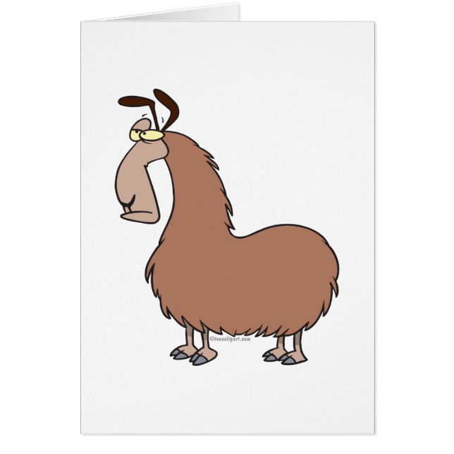 goofy llama cartoon (Voorkant)