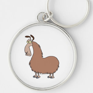 goofy llama cartoon sleutelhanger