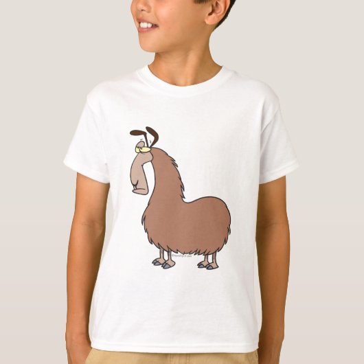 goofy llama cartoon t-shirt (Voorkant)