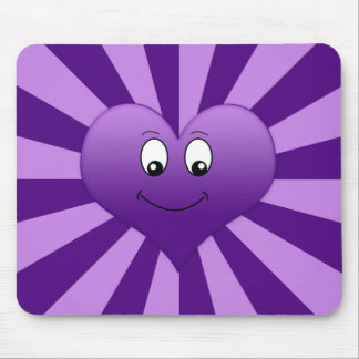 Goofy Paarse Heart Mousepad Muismat