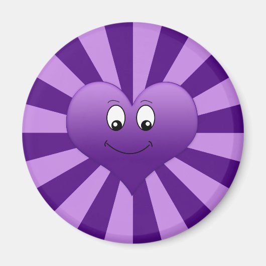 Goofy Purple Heart Magnet (Devant)