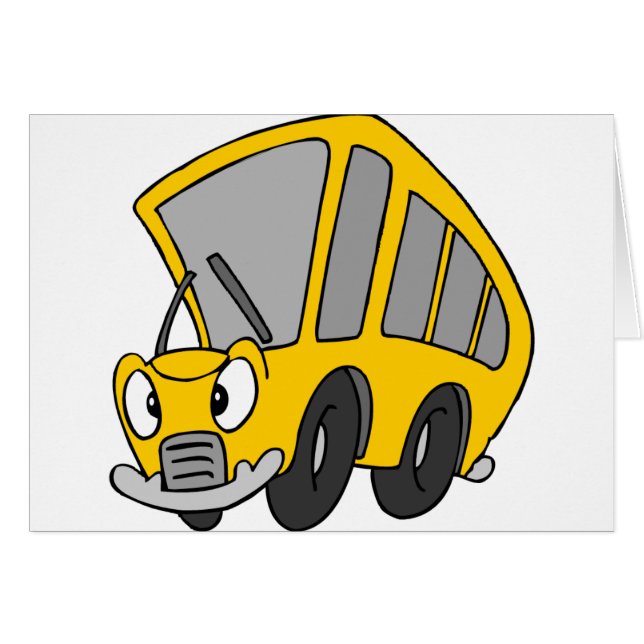 Goofy School Bus (Voorkant Horizontaal)