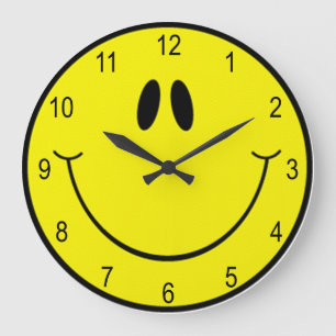Goofy Smile Face Large Clock Grote Klok