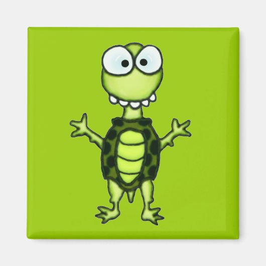 Goofy Turtle Magnet Magneet (Voorkant)
